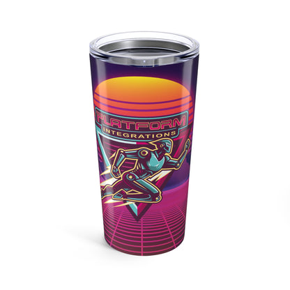 Retro Futuristic 20oz Tumbler - Perfect for Tech Lovers & Nostalgic Souls