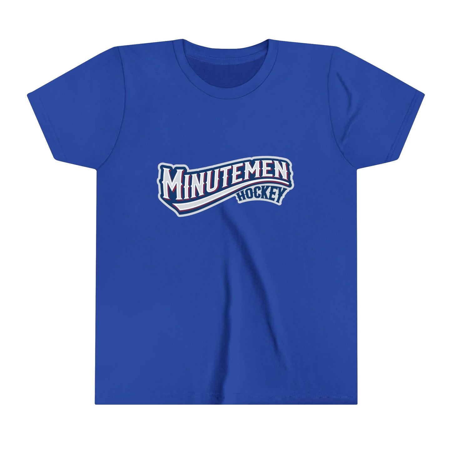 Youth Patriotic Minuteman Hockey Player T-Shirt