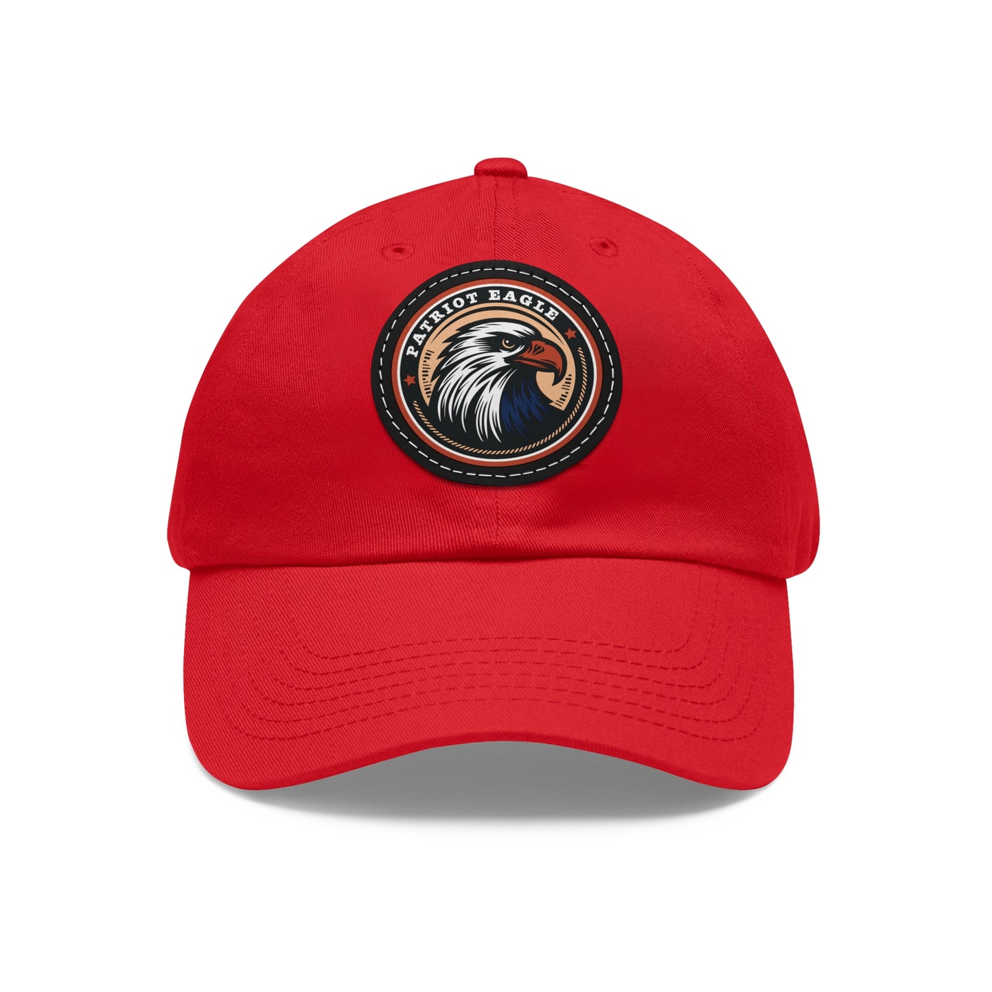 Patriot Eagle Hat on Leather Patch