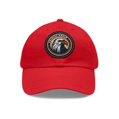 Patriot Eagle Hat on Leather Patch