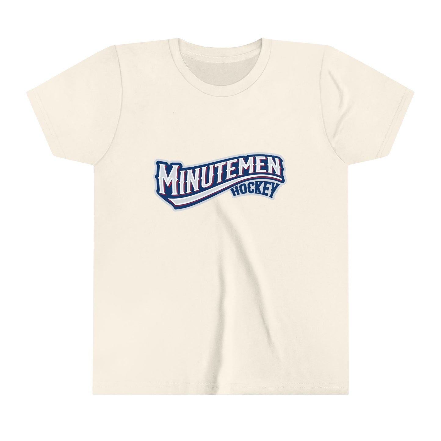 Youth Patriotic Minuteman Hockey Player T-Shirt
