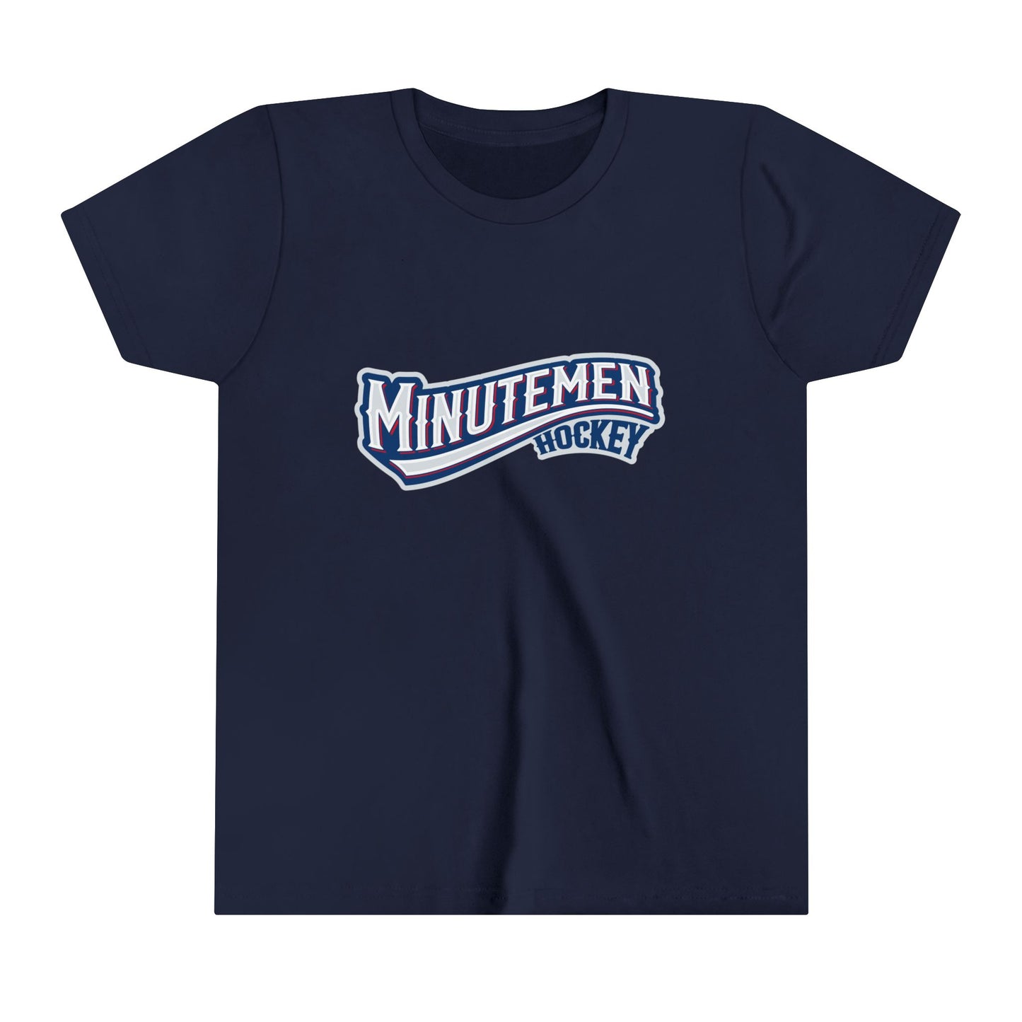 Youth Patriotic Minuteman Hockey Player T-Shirt