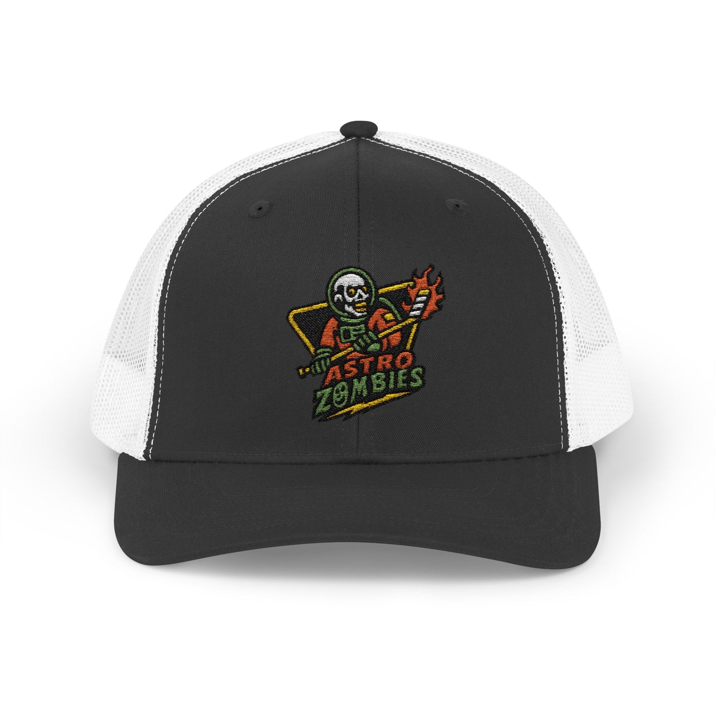 Asro Zombies Snapback Embroiled Trucker Cap | Vintage Style